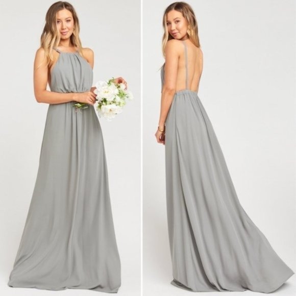 Show Me Your MuMu Dresses & Skirts - NEW Show Me Your Mumu Soft Charcoal Amanda Maxi Dress | Small